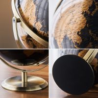 Retro World Globe Decoration Terrestrial Globe World Map Globe Modern Home Decor Geography Education Office Desk Accessories