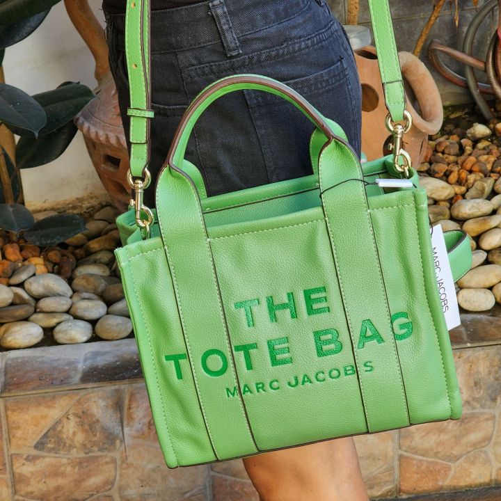 Original The Leather Small Tote Bag - Green | Lazada PH