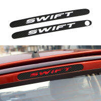 สติกเกอร์แสงเบรครถสำหรับ Suzuki Swift สติกเกอร์หลอดไฟไฟเบรคหยุดตกแต่งรถ,คาร์บอนไฟเบอร์อุปกรณ์ตกแต่งรถ