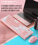 Bộ bàn phím chuột không dây HUYLONG HL-01 chuyên game có đèn led cực đẹp thumbnail