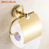 ☄❂◆ Free Shipping BAKALA Fashionable Gold Plate Gilded Single Layer Bathroom Accessories Rack Z-9006K