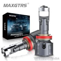 ❈ Maxgtrs-H4 H7 Lente do projetor LED H11 9005 HB3 9006 HB4 912 Hir2 Lâmpadas farol carro 90W 18000LM poderosa lâmpada