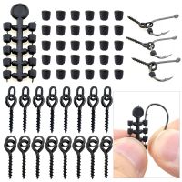 【LZ】☋✲✔  50pcs Rubber Beads for Carp Fish Hook Carp Fishing Accessories Fish hook Stoper 20pcs Fishing Boilie Screw Chod Rigs