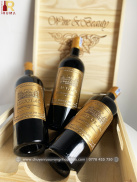 Set quà tặng hộp gỗ 3 chai vang Pháp Nicolas Bordeaux