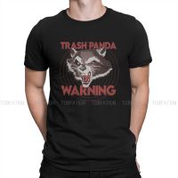 Racoon Animals Man Tshirt Trash Panda Warning Individuality T Shirt Graphic Sweatshirts Hipster