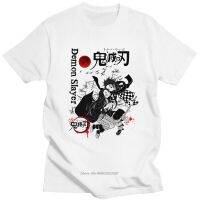 【HOT】 Kimetsu No Yaiba Tshirt Short Sleeve Cotton Nezuko T-Shirt Casual Anime Manga Demon Slayer Tee Tops Tanjiro Kamado T Shirt Gift 【Size S-4XL-5XL-6XL】