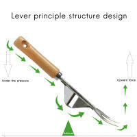 ที่ดึงวัชพืชในสวนแบบเครื่องมือวัชพืช2ชิ้นเครื่องมือมือจอบถางวัชพืชสำหรับสวนกลางแจ้งที่ดึงพื้นที่เพาะปลูกเครื่องตัดหญ้าด้วยตนเอง