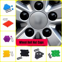 20pcs 17mm Wheel Locking Bolt Cover &amp; Lug Nut Center Caps For VW /Audi /Skoda /Seat With Clip Nails  Screws Fasteners