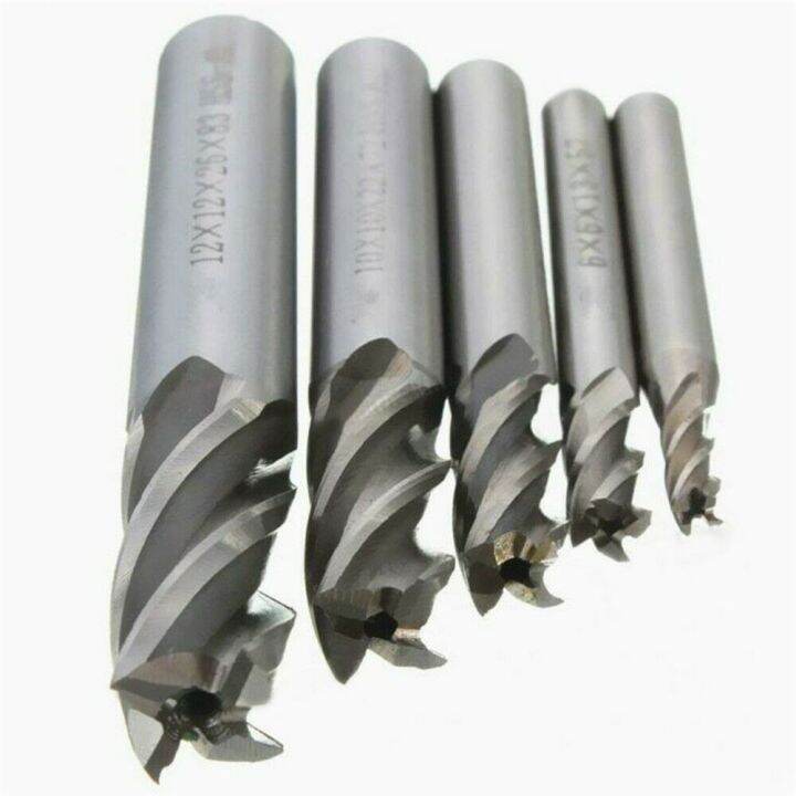 เครื่องตัดปลายดอกสว่านคาร์ไบด์4-12มม-เครื่องมือหัวเจาะหัวตัดเจาะ-hss-cnc-5ชิ้น-ชุด