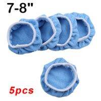 Microfiber Polisher Pad Polishing Set Waxing 5Pcs Blue Car Cover Universal