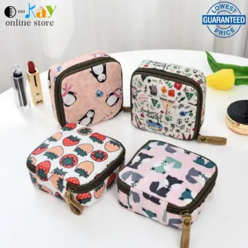 1pc Portable & Cute Cosmetic Bag With Large Capacity, Suitable For Travel, Toiletry  Bag Green/pink Grid Organizer