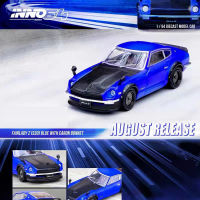 INNO 1:64 Model Car Fairlady Z (S30) Alloy Die-Cast Vehicle-Blue Carbon
