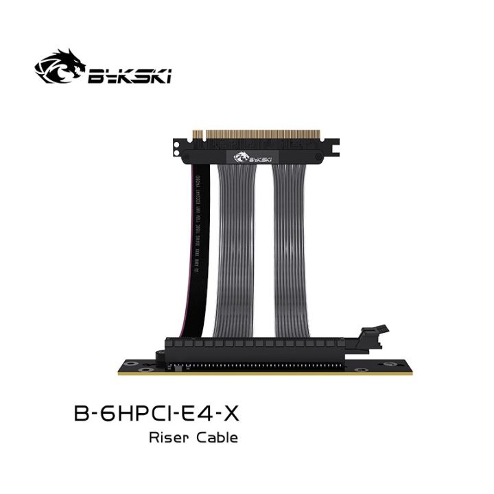 bykski-b-6hpci-e4-x-สายต่อ-gpu-สำหรับติดตั้งในแนวตั้งสำหรับกราฟิกการ์ด-pcie4-0x16ความเร็วเต็ม-การ์ดจอ-pci-riser-cable