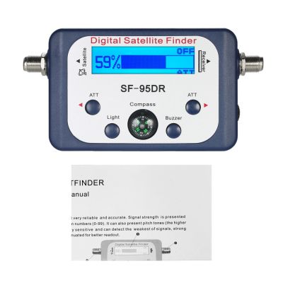 Kkmoon Digital Satellite Finder Satellite Signal Meter Mini Digital Satellite Signal Finder Meter 950-2150MHz with LCD Display Digital Satfinder