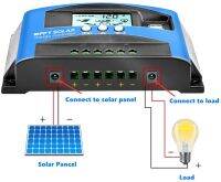 Solar controller MPPT 30A 40A 50A 60A 100A smart 12V24V battery universal current real-time display dual USB LED display