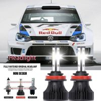 ไฟหน้ารถยนต์ LED 40w 6000k สีขาว สําหรับ VW POLO 2014-2023