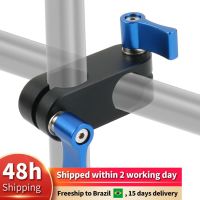 90 Degree Right Angle 2 Hole 15mm Rod Rig Clamp Adapter M5 Screw for 5D2 5D3 A7S GH4 DSLR Camera Photo Shoulder HandGrip Monitor