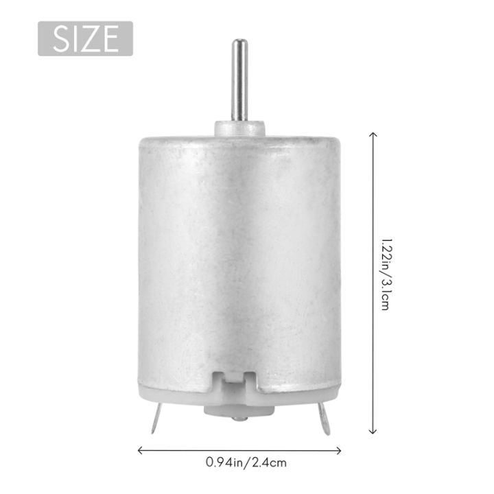 8000rpm-9v-68ma-high-torque-magnetic-cylindrical-mini-dc-motor-silver
