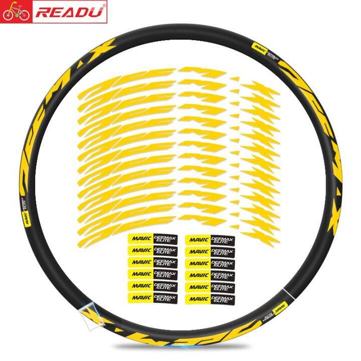 MAVIC DEEMAX ELITE MTB Wheel Set Sticker Mountain Bicycle Wheel Decals ...