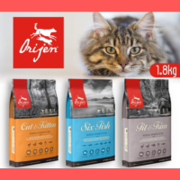 ล็อตใหม่ ?จัดส่งฟรี ? Orijen (Cat) - โอริเจน สำหรับลูกแมวและแมวโต Cat &amp; Kitten | Six Fish | Fit &amp; Trim ขนาด 1.8kg ?บริการเก็บเงินปลายทาง