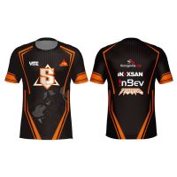 การออกแบบที่เย็นระเหิดเต็มรูปแบบ eSports เสื้อเกมสวมเสื้อ eSports ผู้ชายแห้งเร็ว