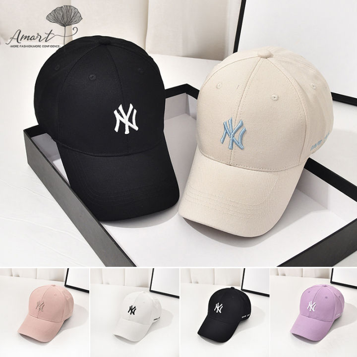 หมวกเบสบอล-amart-mlb-new-york-yankees-หมวกกันแดดลำลองหมวกผ้าฝ้ายแบบพกพาจับคู่ได้กับทุกชุดสำหรับผู้ชายและผู้หญิง
