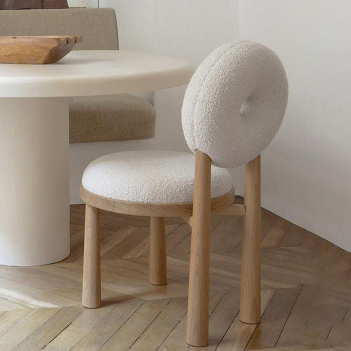 yonuo-เก้าอี้ผ้าฟลีซแกะดีไซน์เนอร์แบบนอร์ดิกความคิดสร้างสรรค์-ins-บ้านห้องนอนเก้าอี้มีพนักพิงเก้าอี้แต่งตัวเก้าอี้รับประทานอาหารที่หรูหราไฟห้องนั่งเล่น