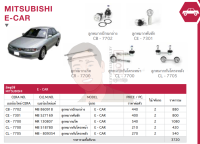 ชุดเปลี่ยนลูกหมากช่วงล่าง (CERA) MITSUBISHI E-CAR