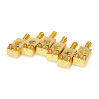 6 Pçs Bronze Dourado Ponte Da Guitarra Elétrica Bloqueado Selas 10.5X20Mm สำหรับ St Peças De Guitarra Elétrica