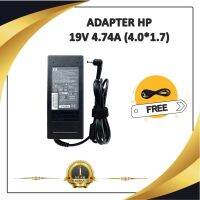 ADAPTER NOTEBOOK HP 19V 4.74A (4.0*1.7) / อะแดปเตอร์เอชพี + แถมสายไฟ