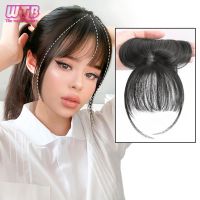 Synthetic Air Bangs Wig Female Seamless Temperature Hairpiece Top Cover Hair Fake