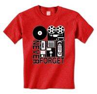 Obral Besar T-Shirt Pria Antik Cakram Floppy Vhs Kaset Vinil Teknologi Lama Mode Tidak Pernah Lupa Kaus Cetak Digital S-4XL-5XL-6XL