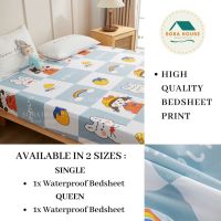 [W#1✨] Waterproof Fitted Bedsheet Cadar Single Queen Cadar Kalis Air Getah Keliling