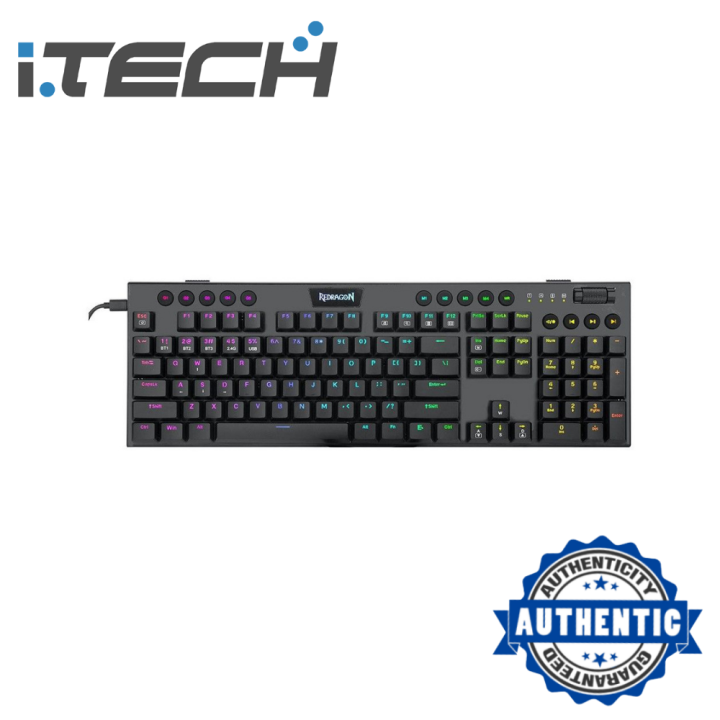 Redragon K618 Horus Tri-Mode Wireless RGB Mechanical Keyboard [Red ...