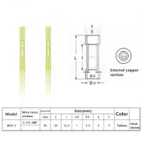 【Hot-Selling】 pjo638 ขั้วต่อหดตัวประกบ10/20/25/50ชิ้นขั้วต่อส่วนล่างสุดฉนวนกันความร้อน22-10 AWG สายไฟสายข้อต่อความร้อน