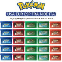 【CW】✷  32-bit Video Game Cartridge Console Card FireRed LeafGreen Ruby Multi-language