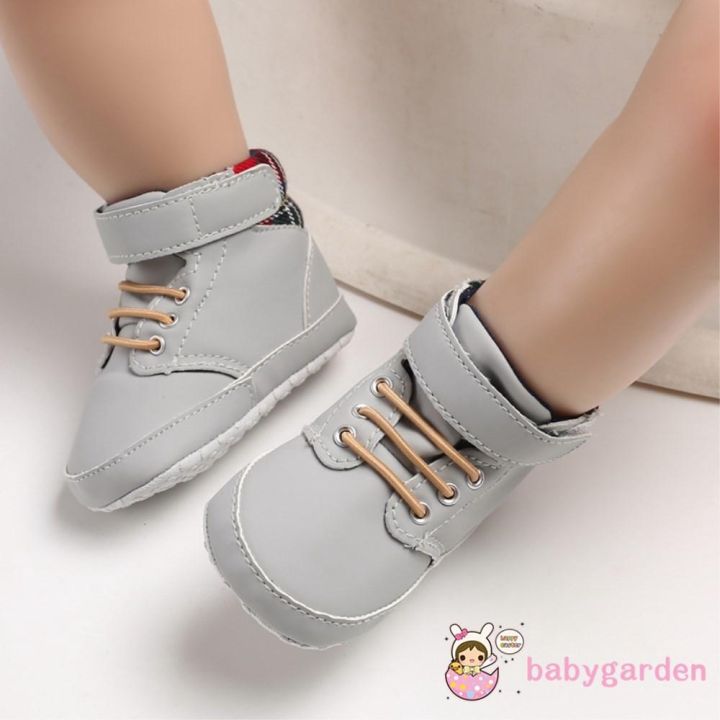 รองเท้าหนัง-pu-กันลื่นสำหรับเด็กทารกแรกเกิด-0-18-เดือน