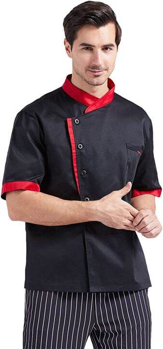 Unisex Chef Jacket Mens Chef Coat Restaurant Kitchen Chef Uniform Lazada Ph 4463