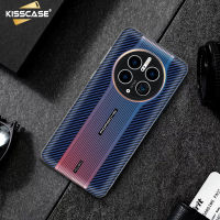 KISSCASE เคสคาร์บอนไฟเบอร์สำหรับ Huawei Mate 50 Pro เคสโทรศัพท์สลายเลเซอร์ Porsche สำหรับ HUawei Mate 30 40 50 RS 40Pro P60 Pro ฝาหลังเลนส์เต็มเลนส์นิ่มไล่ระดับสี