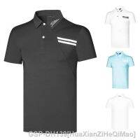 TaylorMade1 Callaway1 Mizuno FootJoy เสื้อโปโลแบบรัดรูป PXG1 PING1เล่นกอล์ฟฤดูร้อนเสื้อโปโลแขนสั้นของผู้ชายเสื้อกีฬากลางแจ้งกอล์ฟเสื้อยูนิฟอร์ม