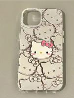 เคสไอโฟนน่ารัก บลัชออน kt cat เหมาะสำหรับ Apple 14 เปลือกโทรศัพท์มือถือ iPhone 13 ใหม่ 13promax soft 12 หญิง 11