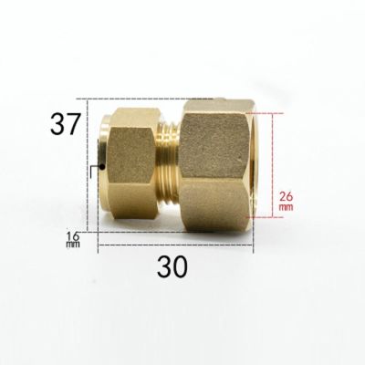 Fit Tube OD 16mm x 3/4 quot; BSP Female Brass Compression Fitting Union Connector Water Gas Fuel