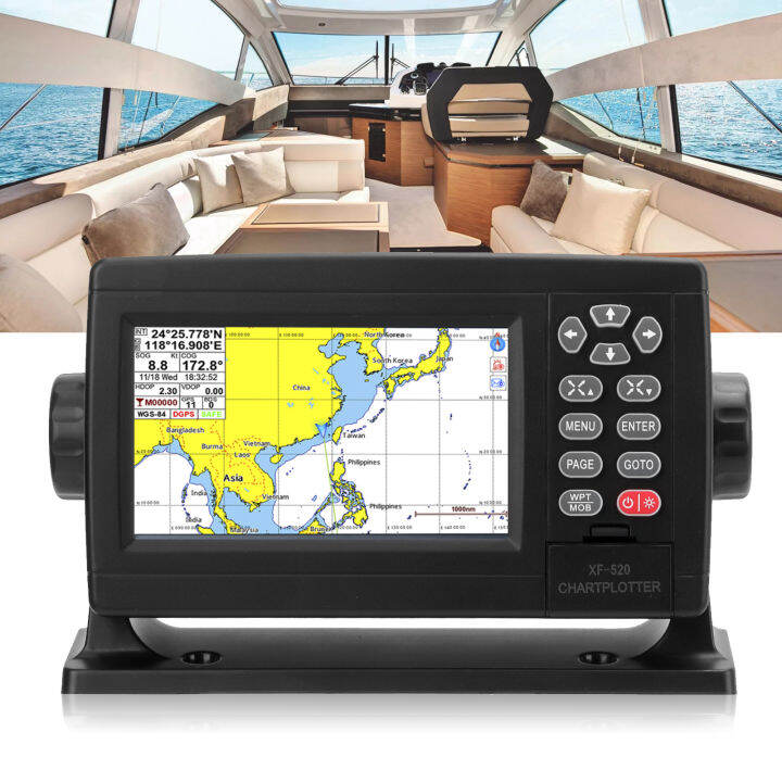 5in Marine GPS Navigator AIS หน้าจอ TFT LCD LED Backlight IP65 กันน้ำ