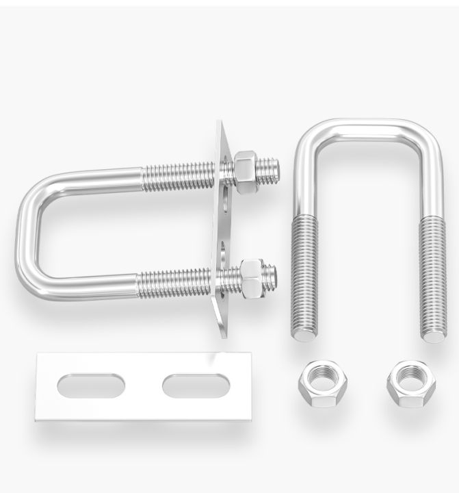 m6810-squa-bolt-304-stainless-steel-u-screw-square-clamp-square-pipe-clamp-right-angle-bolt-with-baffle-square-clamp-hw20-200mm