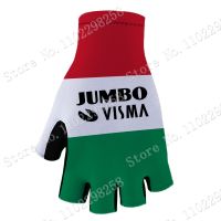 hotx【DT】 Visma Cycling Gloves 2023 Hungary Men Gel Half Size M-XL Guante Ciclismo Gant cyclisme