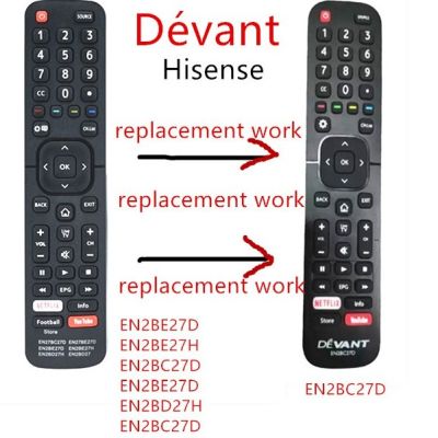 New hisense Dévant smart hisense 6 in 1 replacment work Original EN2BC27D remote control for Dévant LCD LED remote control with NETFLIX YouTube