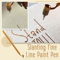 Slanting Fine Line Paint Pen Precision Touch Up Paint for Rock Chips and Scratch Repair 1/2pcs Slanting Fine Line Paint Pen Pens