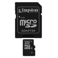 Kingston การ์ดหน่วยความจําดิจิทัล 16GB MicroSD Class 10 U-1 80MB/S