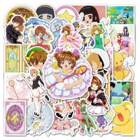 hotx【DT】 10/30/50pcs  Card Captor Anime Sticker Kawaii Cartoon Stickers Scrapbook Laptop Diy Kids Pvc Decal