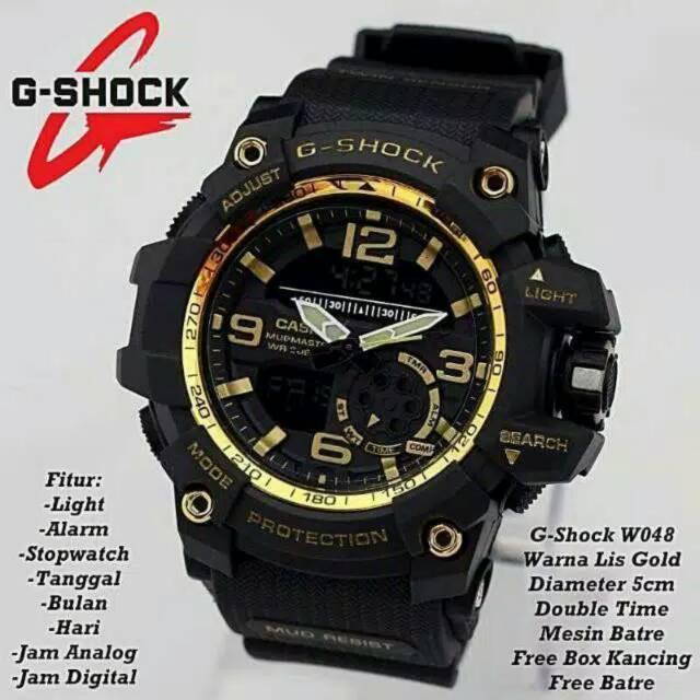 New Wbs Free Baterai Tahan Air Jam Tangan Pria Casio G Shock Dual Time